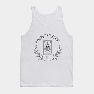 minimalistic high priestess tarot Tank Top